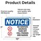 Signmission No Ignition Sources Turn Off Sign, Vinyl Decal, 10in W x 7in L, 2PK OS-2PACK-NS-D-710-L-14667 - alternate 2